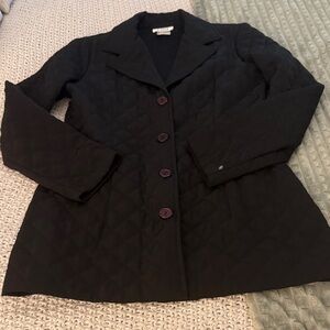 A. Byer Black Quilted coat